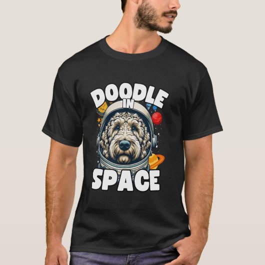 T-shirt Conception d'espace de Labradoodle drôle amateur d (Devant)