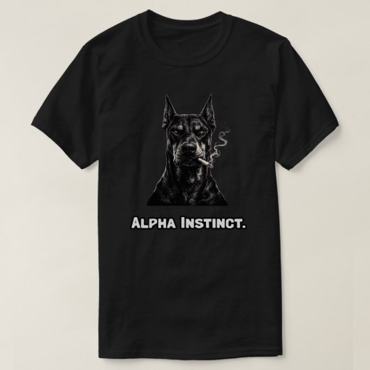 T-shirt Conception d'esprit de dominance instinct Alpha Le (Design devant)