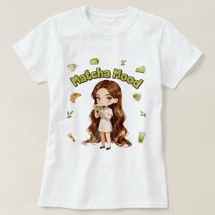 T-shirt Conception d'esthétique Matcha Mood Vibes de thé v