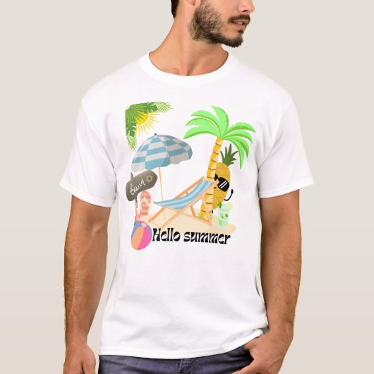 T-shirt conception d'été (Devant)
