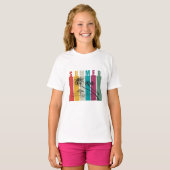 T-shirt Conception d'été moderne colorée (Devant entier)