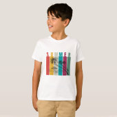 T-shirt Conception d'été moderne colorée (Devant entier)
