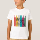 T-shirt Conception d'été moderne colorée (Devant)