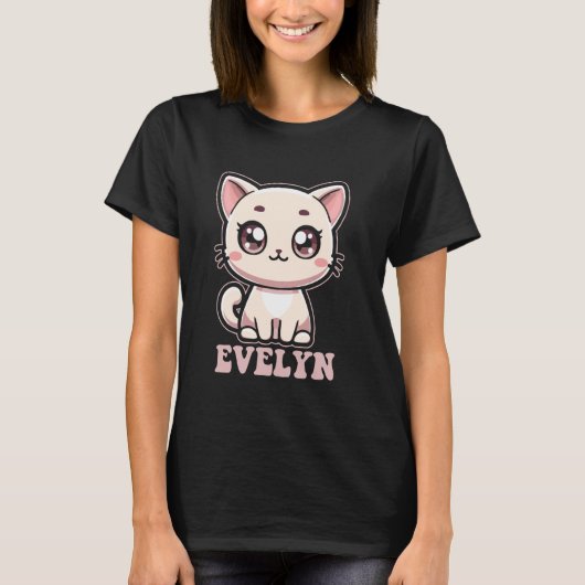 T-shirt Conception d'Evelyn de Kitty Chat Mignon pour les (Devant)