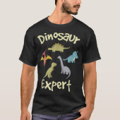 T-shirt Conception d'expert de dinosaure mignon (Devant)