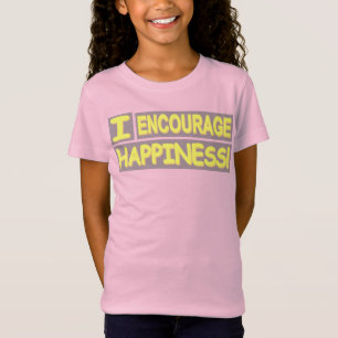T-Shirt Conception d'expression mignonne "Encourager le bo