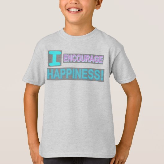 T-shirt Conception d'expression mignonne "Encourager le bo (Devant)