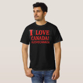 T-shirt Conception d'expression mignonne "#ILOVECANADA". C (Devant entier)