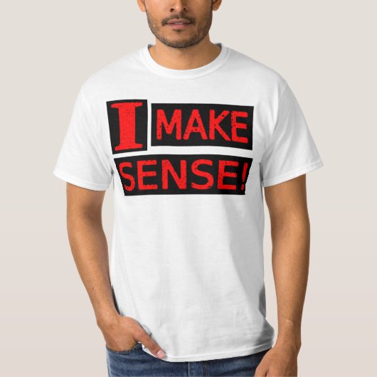 T-shirt Conception d'expression mignonne "Rendre logique" (Devant)