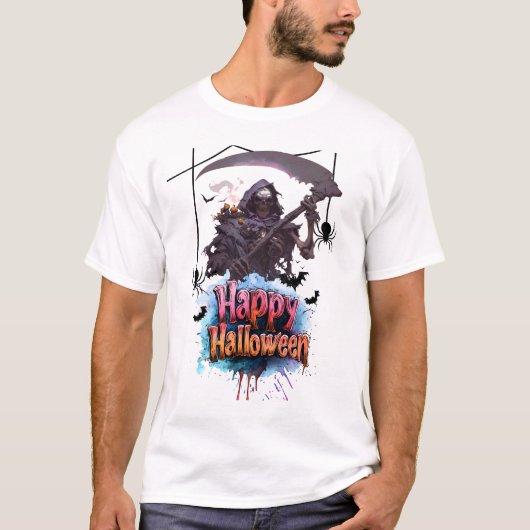 T-shirt conception d'Halloween (Devant)