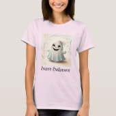 T-shirt Conception d'Halloween d'ami fantomatique adorable (Devant)