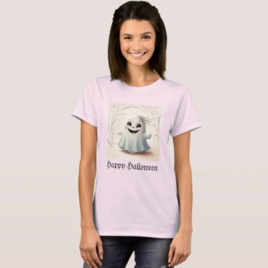 T-shirt Conception d'Halloween d'ami fantomatique adorable