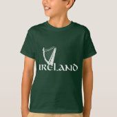 T-shirt Conception d'harpe de l'Irlande, harpe irlandaise (Devant)
