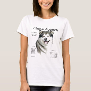 T-shirt Conception d'histoire de Malamute d'Alaska
