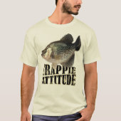 T-shirt Conception d'humour de pêche à la marache Attitude (Devant)