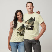 T-shirt Conception d'humour de pêche à la marache Attitude (Unisexe)