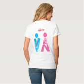 T-shirt Conception d'icône de typographie hommes et femmes (Dos entier)