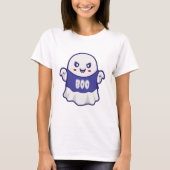T-shirt Conception d'illustration de fantôme effrayant drô (Devant)