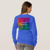 T-shirt Conception d'impression avant et arrière Femme Ble (Dos entier)