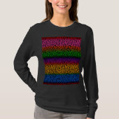 T-shirt Conception d'impression d'animal léopard coloré (Devant)