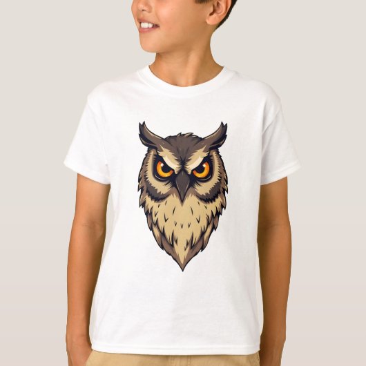 T-shirt Conception d'impression de Owl (Devant)