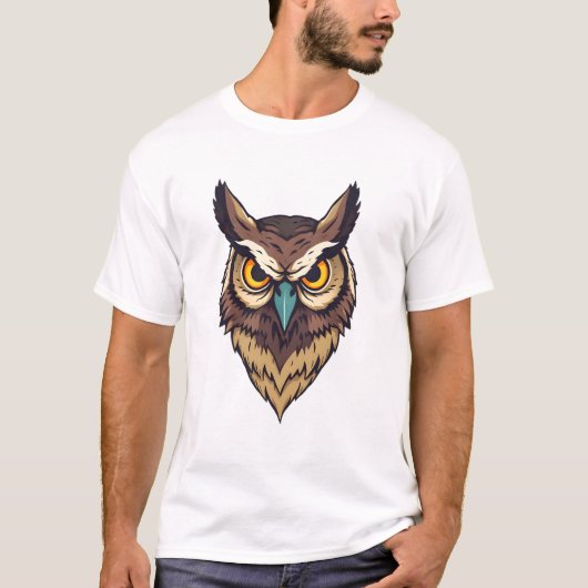 T-shirt Conception d'impression de Owl (Devant)