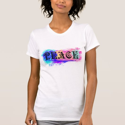 T-shirt Conception d'impression de paix (Devant)