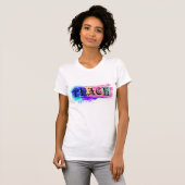 T-shirt Conception d'impression de paix (Devant entier)