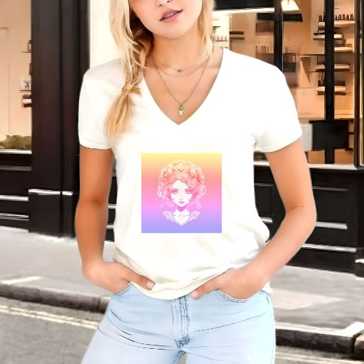 T-shirt Conception d'impression pour filles
