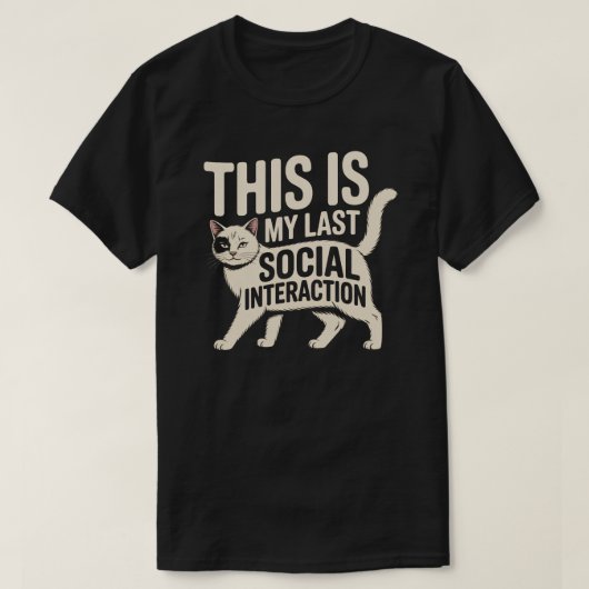 T-shirt Conception d'interaction sociale dernière minimale (Design devant)
