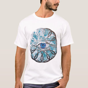 T-shirt Conception d'oeil mystique Chrome
