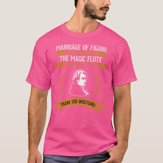 T-shirt Conception d'opéra Mozart (Devant)