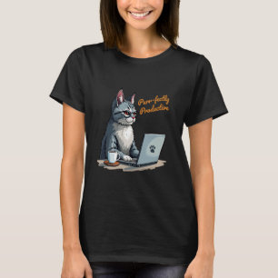 T-shirt Conception d'ordinateur portable de travail pour c