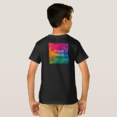 T-shirt Conception double face Ajouter image Black Modèle (Dos entier)