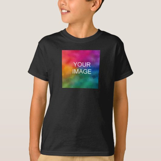 T-shirt Conception double face Ajouter image Black Modèle (Devant)
