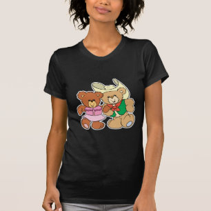 T-shirt conception d'ours en peluche dansant en carré mign