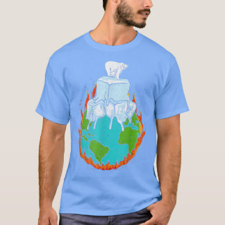 T-shirt Conception D'Ours Polaires Pour Le Changement Clim