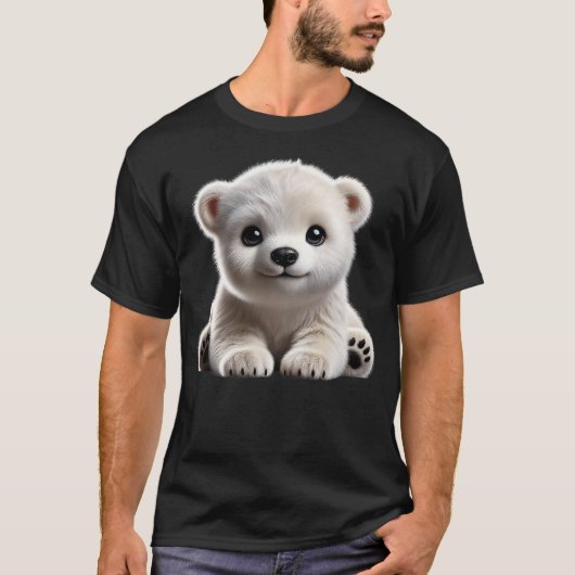T-shirt Conception d'ourson polaire mignon (Devant)