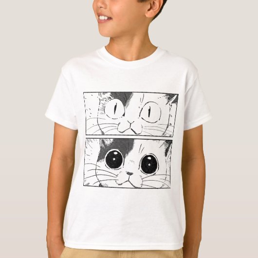 T-shirt Conception drôle de chat (Devant)