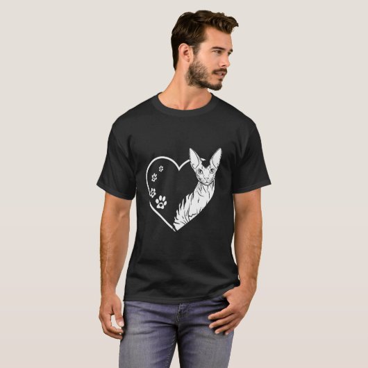 T-shirt Conception drôle de chat pixie Devon Rex pour les  (Devant entier)