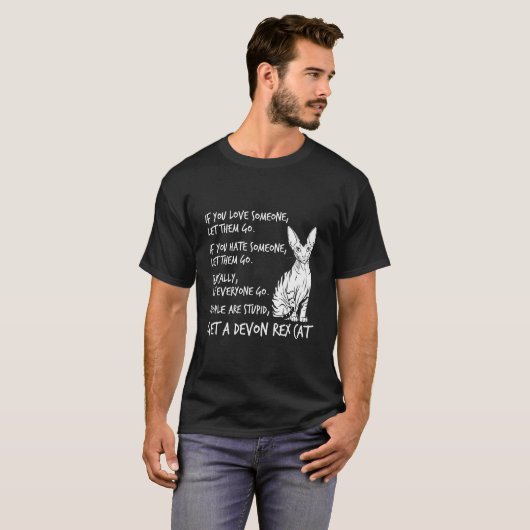 T-shirt Conception drôle de chat pixie Devon Rex pour les  (Devant entier)