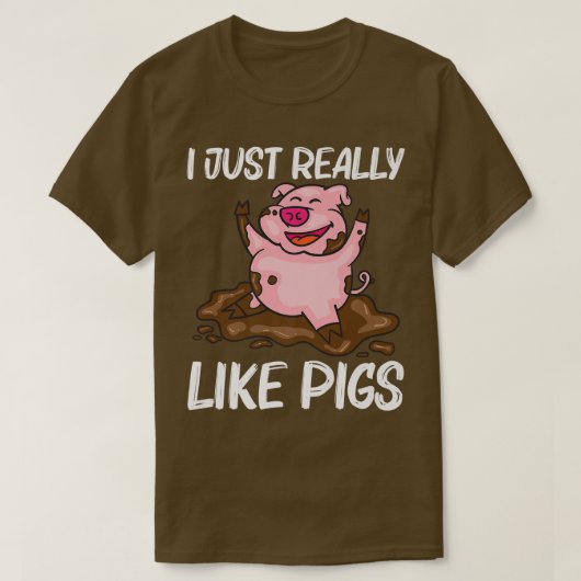 T-shirt Conception Drôle De Cochon Pour Hommes Femmes Ferm (Design devant)