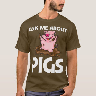 T-shirt Conception Drôle De Cochon Pour Hommes Femmes Ferm