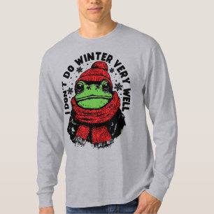 T-shirt Conception drôle de grenouille d'hiver