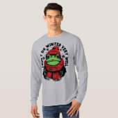 T-shirt Conception drôle de grenouille d'hiver (Devant entier)