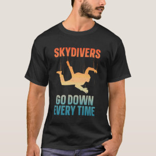 T-shirt Conception drôle de parachutiste pour hommes femme