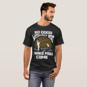 T-shirt Conception drôle de pêche pour hommes (Devant entier)