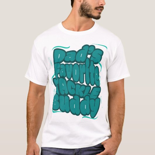T-shirt Conception drôle de pêche préférée de papa (Devant)
