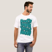 T-shirt Conception drôle de pêche préférée de papa (Devant entier)