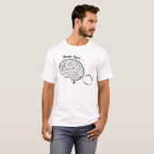 T-shirt Conception drôle de pet de cerveau (Devant entier)